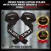 Hustle Athletics Wrist Wraps Weightlifting - Ultimate Support for Gym & Crossfit - Prevent Injuries & Enhance Workouts - Black 12 inches - Men & Women - Buy Online on GoSupps.com