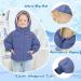 Kids4ever Toddler Hooded Winter Jacket | Royal Blue | 3-4 Years - Buy Online on GoSupps.com