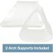 ZenToes Gel Arch Supports for Plantar Fasciitis & Flat Feet - Small Size Pair of Gel Inserts for All Shoes - Foot Support Pain Relief for Men and Women - Buy Online on GoSupps.com