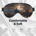 Halloween Flying Bats Eye Mask | Double-Sided Soft Blindfold with Adjustable Strap | Light Blocking Sleep Mask - Buy Online on GoSupps.com