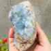 1pc Natural Celestite geode Quartz Cluster Crystal Stone Home Decorated Stones Sphere PEIQIYIN Stone Mineral Specimen - Buy Online on GoSupps.com