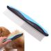 Professional Pet Comb Dogs Grooming Comb Pet Grooming Comb for Dog Cat Etc Multifunction Stainless Steel Teeth Home(Blue)