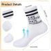 Buy Utensilsto Women's Sports Socks - 4 Pairs of Retro Striped Running & Tennis Crew Socks (Size 35-42) - Cotton & Comfort for Active Women - Buy Online on GoSupps.com