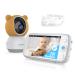 Baby Monitor, KAWA 2K QHD 5 Video Baby Monitor with Camera and Audio, No WiFi, Night Vision, Recording & Playback, 2-Way Talk, Temp Sensor, 4000mAh, 4X Zoom, Flip 180, Lullabies, 1000ft Range S7 2K 5'' baby monitor