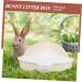 INOOMP 2pcs Rabbit Triangle Potty Toilet Guinea Pig Potty Small Animal Litter Abs Pet White Urinal 25.00X19.00X10.00CMx2pcs Whitex2pcs - Buy Online on GoSupps.com