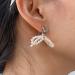 FEYLIE Elegant Pearl Bowknot Dangle Earrings - Fashion Small Hoop Statement Jewelry for Women & Girls | International Shipping Available - Buy Online on GoSupps.com