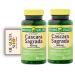 Spring Valley Cascara Sagrada Digestive Health Dietary Supplement 450 mg 100 Count (Pack of 02) 200 Total + Me Gustas Sticker