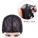 2 Pcs Black Double Lace Wig Caps with Adjustable Straps for Wig Making - Medium Size (54cm) - Swiss Lace Hairnet - Pack of 2 - Buy Online on GoSupps.com