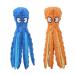 CPYOSN Dog QuietSchandkrake no stuffing crinkle plush dog toys for the durable interactive dog toy for the small and medium dog blue+orange