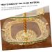 Alipis European Style Fruit Plate Food Tray Decor Cake Stand Golden Tea Table Fruit Plates Desk Child Glass - Buy Online on GoSupps.com
