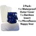 Eco Baby Washable Ai2 Reusable Cloth Nappy Cover with Bamboo Insert - Blue Lagoon - Buy Online on GoSupps.com