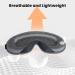 3D Contoured Light Blocking Sleep Eye Mask - Soft & Comfortable - Grey - Buy Online on GoSupps.com