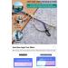 Shop Magimodac Retro Blue Light Filter Reading Glasses - Men's & Women's Mini Metal Computer Glasses | 2.5 Diopter Visual Aid - Buy Online on GoSupps.com