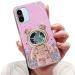 Tivenfezk Nadoli for Xiaomi Redmi A1 Treibsand B r Astronaut Hidden Stand Shell caricature glitter astronaut stand soft silicone bling cell phone case transparent protective cover xiaomi a1 pink pink