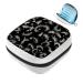 GIAPB Sanitary Napkin Storage Bag Period Bag Tampon Bag Makeup Bag Pad Pouch Feather Black Background Color2818