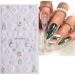 JMEOWIO 3D Embossed Christmas Glitter Nail Art Stickers Decals Self-Adhesive 5D Snowflake Xmas Winter Holiday Silver Red Nail Supplies Nail Art Design Decoration Accessories 4 Sheets - Buy Online on GoSupps.com