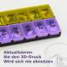 7-Day & 14-Day XL Tablet Box Dispenser for Vitamins & Medication - Evening Organizer in Violet - Buy Online on GoSupps.com