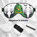Green Ghost Horror Halloween Pumpkin Print Eye Mask | Ultra-Soft Light-Blocking | Perfect for Comfortable Sleep | International Shipping Available - Buy Online on GoSupps.com
