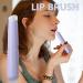 Silicone Lip Brush - Soft Silicone Angled Brush Round Head Lip Brushes | Multi Function Lip Brush Applicator Reusable Plumper Fuller Lip Brushes for Lipstick Lip Balm Lip Gloss Purple - Buy Online on GoSupps.com