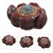 Gleavi Hand Exercise Plate - Miniature Lotus Buddha Carved Figure Wooden Desk Decor & Jewelry Pendant 3.2x2.7cm - Buy Online on GoSupps.com