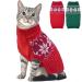Katzinst dog sweater Christmas sweater dog dog sweater fleece dog sweater Christmas with snowflake pattern dog sweater medium -sized dogs for Chenery Malteser Jack Russell red M M red red
