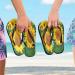 Mnsruu Floral Sunflower Flip Flops - XL Comfortable Footwear for Home Hotel Spa & Travel | Unisex Design - Buy Online on GoSupps.com