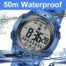 TICCI Unisex 8 Alarm Vibrating Watch - Waterproof Pill Reminder for Men & Women | Big Digits Vibra Alert Medication Aid - Buy Online on GoSupps.com
