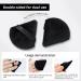 BEAKEY Triangle Powder Puffs for Face Makeup - Set of 5 Black Velour Cosmetic Sponges - Buy Online on GoSupps.com