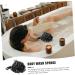 Buy NOLITOY 4pcs Black Bath Balls - Durable Mesh Loofah Scrubber Sponges for Men | Portable Body Wash Solution - Buy Online on GoSupps.com