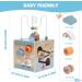 Motor Cube Activity Center: 6-in-1 Wooden Toys for Toddlers | Pearl Labyrinth & Sorting Games - Buy Online on GoSupps.com