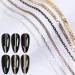 NICENEEDED 24 Strips Metal Nail Art Chains Nail Jewelry Chains Alloy Nail Chains Punk Nail Charms Nail Ornaments Nail Jewels Nail Art Studs for Nail Decoration - Buy Online on GoSupps.com