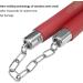 Ausemku Safe Foam Rubber Training Nunchucks with Steel Chain - Black+Red - Buy Online on GoSupps.com