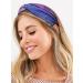 Women's Boho Headband Set - 6 Pieces Wide Elastic Hair Bands for Yoga and Sports - Multicoloured Print Hair Accessories - Buy Online on GoSupps.com