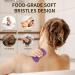 Limcmelf Soft Silicone Scalp Massager Brush - Purple | Gentle Handheld Body Exfoliator for Baby & Adult Bathing - Buy Online on GoSupps.com