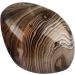 MookaiTedecor Polished Drum Stone - Nature Gemstone Hand Flat Energy Healing Crystal for Reiki & Home Decoration - Stripped Agate Pocket Ornament - Buy Online on GoSupps.com
