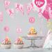 WANDIC Breast Cancer Awareness Kit 18 Pcs Pink Ribbon Balloon & 9 Pcs Cake Toppers & 16 Pcs Triangle Flags Banners for Decoration - Buy Online on GoSupps.com