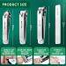 Stainless Steel Nail Clippers Set for Thick Toenails & Fingernails - Ultra Sharp Splashless Cutters with Glass File - Perfect Nail Care Gifts for Men & Women - Buy Online on GoSupps.com