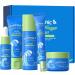Hyaluronic Acid Collagen Daily Skincare Kit - 5 Step Regimen Routine Beauty Skin Care for Teens- Gift Set with Hyaluronic Serum Cleanser Toner Eye Cream Cream Facial Glow Up Set Travel Set