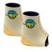 Tuli's Cheetah Heel Cup with Compression Sleeve for Sever s Disease and Heel Pain for Gymnasts and Dancers Medium 1 Pair Medium (1 Pair)