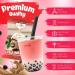Fusion Select Strawberry Bubble Tea Kit (5 Pack) - Authentic Boba Tapioca Pearl, Straws Included - Buy Online on GoSupps.com