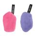 Washable Slaughtering Pads - 2-Piece Set for Facial Cleaning & Skin Care | Slimming Reusable with Handle (11.5 x 7.5 cm 2 Colors) - Buy Online on GoSupps.com
