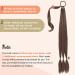 Braid Ponytail Extensions Ponytail Extension with Hair Scrunchie Synthetic Hair Braids Hair Extensions for Braiding Long Ponytail Blonde Hairpiece for Women 34 Inches / 86 cm 180 g 091G Ash dark blonde with highlights 85CM - Buy Online on GoSupps.com