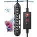 Pawfly Submersible Aquarium Heater 25 W Betta Fish Tank Heater Adjustable Electronic Heating Rod with Thermostat Overheating Protection and Protective Cover for Fish Tanks up to 10 Gallons PRO-25 W