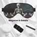 Skeletons Yoga Print Double-Sided Eye Mask Soft and Light Blocking for Enhancing Sleep Quality - Buy Online on GoSupps.com