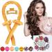 Kaition Lockenwickler curls without heat Heatless Curl's band for dreamlike curls overnight non-slip silk hair curlers DIY hairstyle set for long hair (Spectra Yellow)