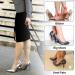 Sibba High Heel Pad Grips & Shoe Cushion Inserts - 3 Pairs for Pain Prevention & Comfort | Black & Beige | Men & Women - Buy Online on GoSupps.com