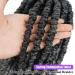 Fayasu 12 Senegalese Twist Crochet Braids - 6 Packs Synthetic Hair Extensions T1BGrey for Black Women - Buy Online on GoSupps.com