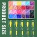 576PCS Long Coffin Press On Nails Set | TsMADDTs Coffin Nail Tips | 12 Packs Ballerina Coffin Fake Nails | Glue, Files, Stickers Included | Nail Art DIY Kit | 24 Colors | Glue On Nails Coffin - Buy Online on GoSupps.com