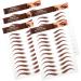 FOMIYES 20 Sheets Eyebrow Stickers Eyebrow Waterproof Simulation Eyebrow Authentic Eyebrow Fake Eyebrows 1 count (Pack of 1) Brownx4pcs - Buy Online on GoSupps.com