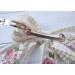 Beige Double Layer Lace Bow Hair Clip for Women - Romantic Flower Dot Mesh Hairpin for Wedding, Party, Valentine's, Birthday - Buy Online on GoSupps.com